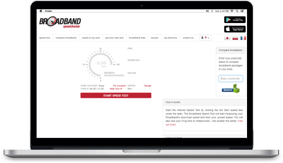 broadband speed checker