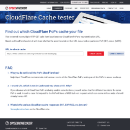 ProbeAPI Cloudflare tester screen